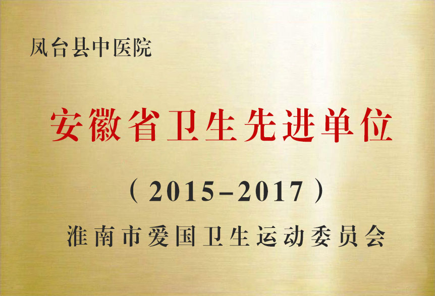 2015-2017安徽省衛生先進單位